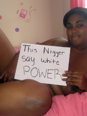 This nigger say white POWER