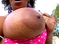 Black girl with huge breasts. Jeanie