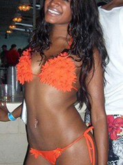 Nice sizzling hot photo gallery of a black bitch taking it